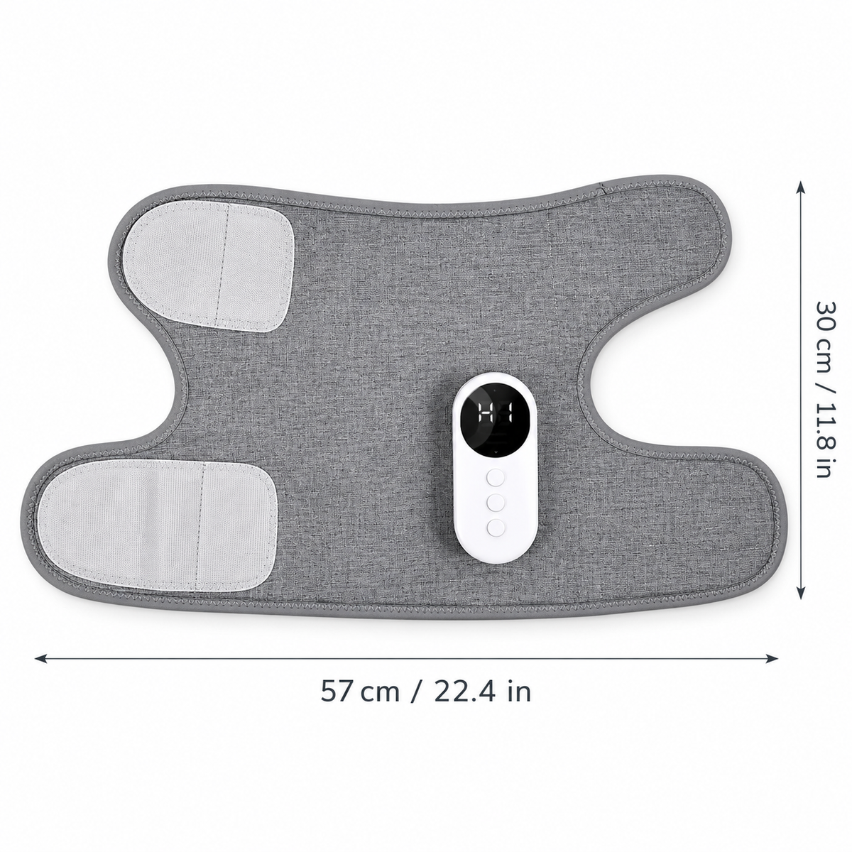 Leg massager wrap dimensions 57 cm by 30 cm
