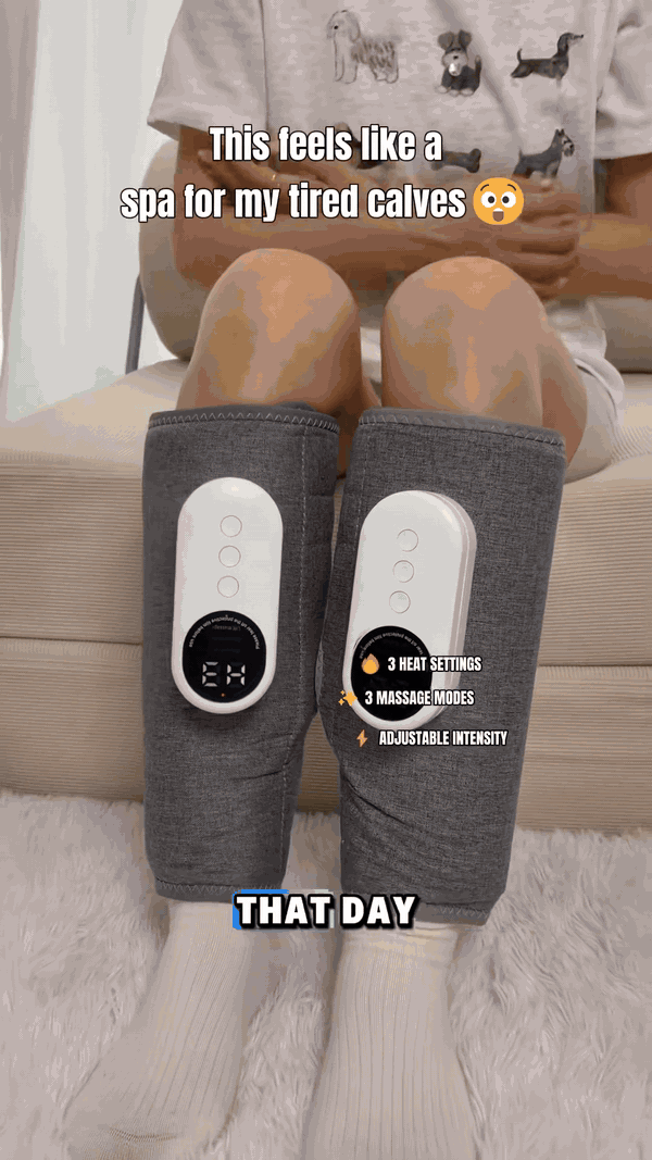 Wireless leg massager used for relaxing at home