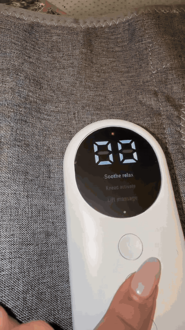 How to wrap the Body Proper leg massager around the calf